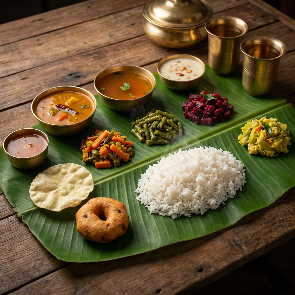 Traditional South Indian Banquet
