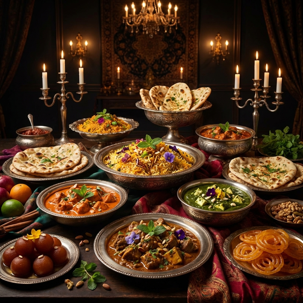 Premium Indian Food Spread